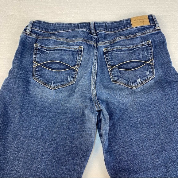 Abercrombie & Fitch Factory Distressed High Rise Womens Size 10 Jeans 27" Inseam - Picture 4 of 5